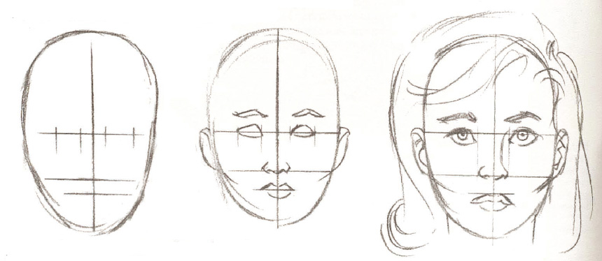 Как рисовать лицо человека: простой и доступный метод