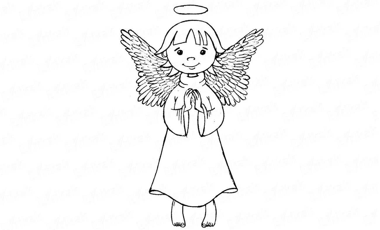 Как нарисовать ангелочков на Рождество: готовимся к празднику